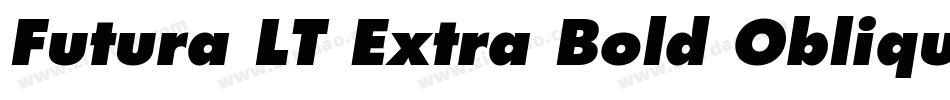 Futura LT Extra Bold Oblique字体转换